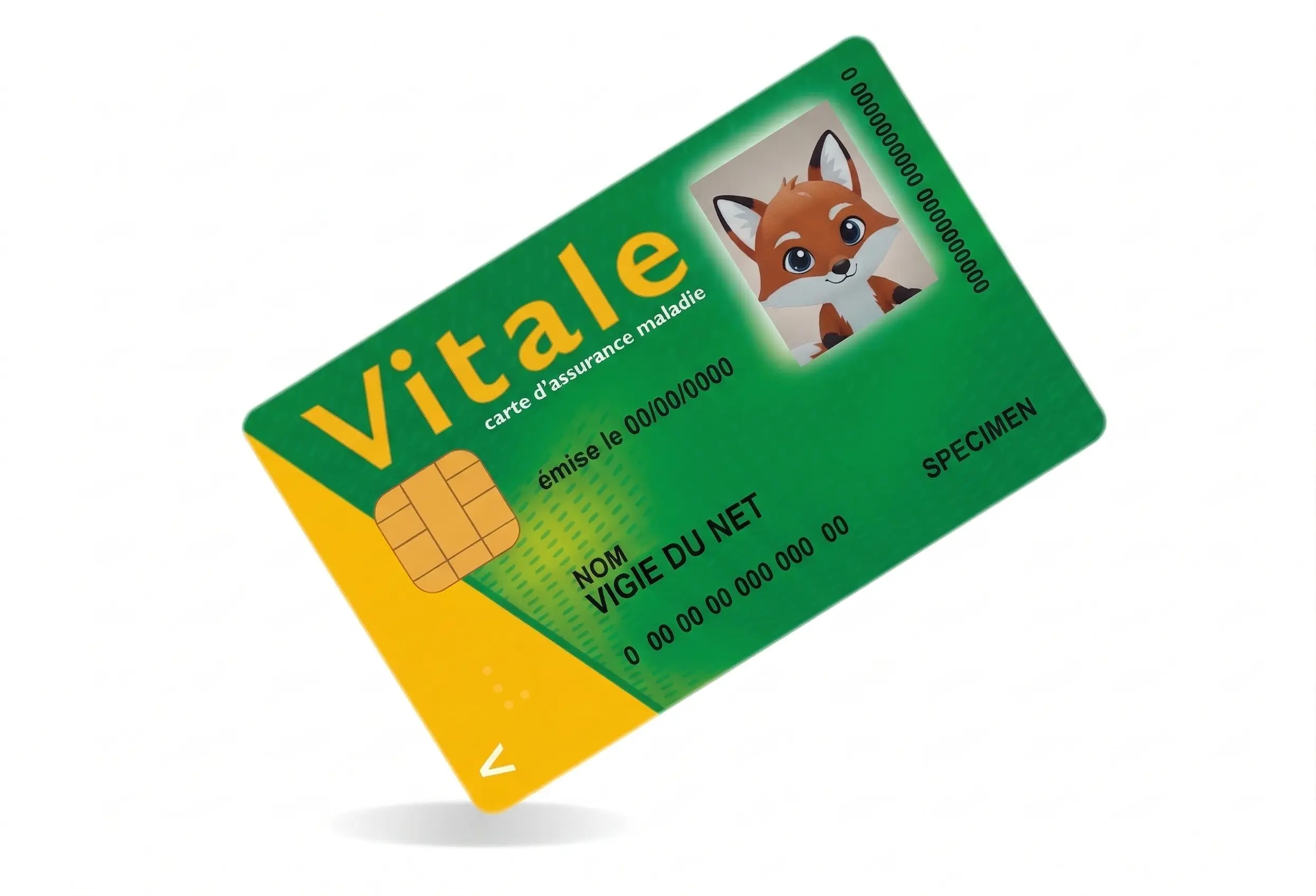 Capture d'écran d'un faux SMS de l'Assurance Maladie pour le renouvellement de la carte vitale
